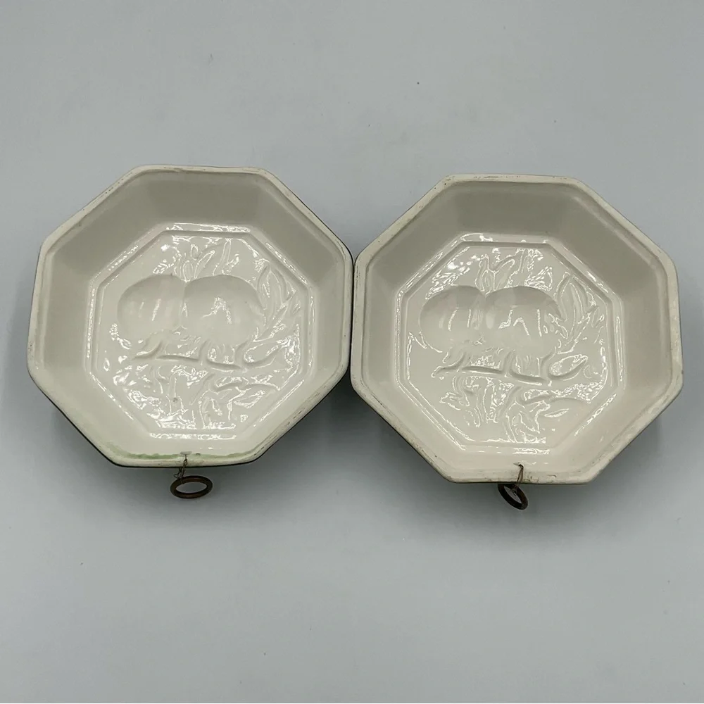Vintage Bassano Ceramic Tomato Wall Decorations- From Italy Set of 2
